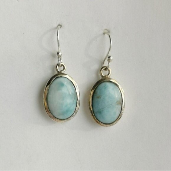 Larimar earrings in Sterling Silver 🆕 - Picture 8 of 8